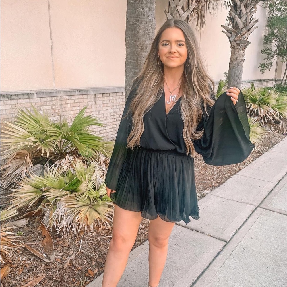 Bell sleeve romper